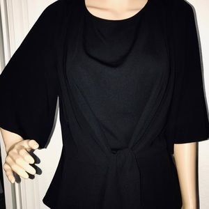 Ann Taylor Black Blouse (L)